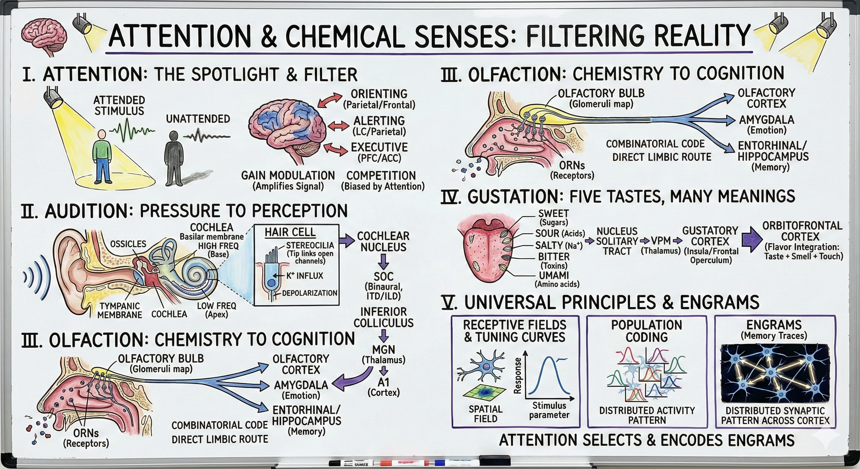 Attention and Chemical Senses Visual Summary